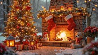 Amazing Instrumental Christmas Music and Fireplace Sounds  Christmas Music for Relax