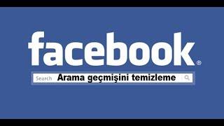 Facebook arama geçmişini silme