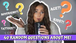 40 RANDOM QUESTIONS TAG *Get to Know Me!* | weezasworld