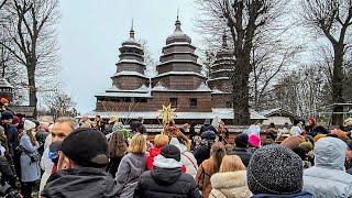 Львів, Шевченківський гай: Вертеп, колядки 25 грудня 2024 р.