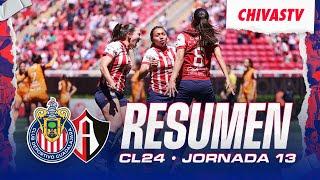 RESUMEN Y GOLES: Chivas Femenil divide puntos con Atlas en el #ClásicoTapatío | Clausura 2024