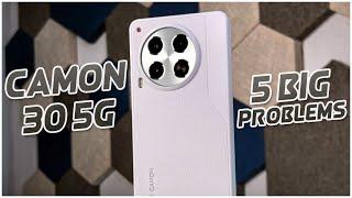 4 Pros and 5 Cons of Tecno Camon 30 5G  - Do NOT Buy before watching this..! [HINDI]