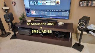 Q Acoustics 3020i + SMSL AD-18 = Incredible sound!!!