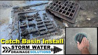 How To Install A Catch Basin - Patio Drain - Storm Water Drainage Solutions - Tampa Drain Company