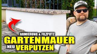 MAUER PUTZ SANIERUNG - Von der ARMIERUNG zum FILZPUTZ - Achtung: Anfänger! | Home Build Solution