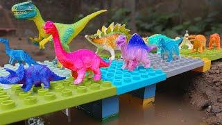 Jurassic World Unboxing Review Asmr Colorful Dinosaur Sound & Lights Action T-rex Triceratops Giga