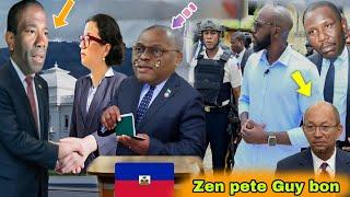 16 novembre 2024 Garry conille nome Guy Philippe Prezidan peyi dayiti aprè revokasyonl Jwèt la gate