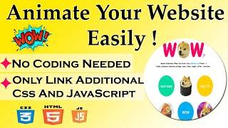 Animate Website | Text Animation CSS | Web Design Animation | Animate CSS