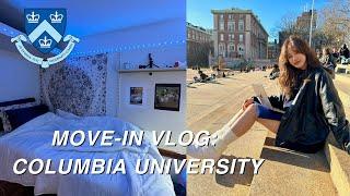 College Move-in Vlog: Columbia University | room tour, unpacking, nyc