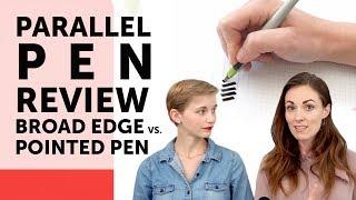 Pilot Parallel Pen Review | Difference between Broad Edge & Pointed Pen Modern Calligraphy