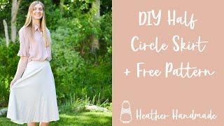 DIY Half Circle Skirt + Free Pattern