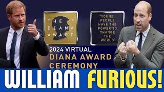 WATCH Prince Harry's Emotional Tribute at Diana Award Ceremony 2024 | William Not Taking It Easy!