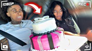 DRIVING SUPER CRAZY & MAKING MY GIRLFRIEND HOLD A GIANT CAKE !!   * HILARIOUS *