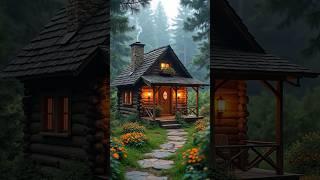 Would You Live Here?  A Perfect Wooden Cottage in the Forest!
