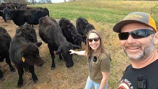 She never thought this would happen...farm chores with my homestead hottie!