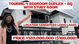 House Tour Of 4 Bedroom Duplex + BQ With A Study Room In Diamond Estate, Lagos For 120 Million Naira