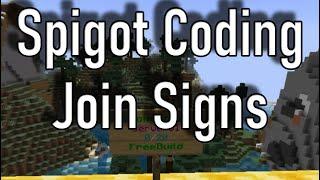 Join Signs w/ Player Count | Spigot Programming | CheepYT