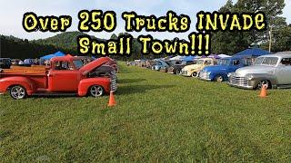 Over 250 Old GM Trucks INVADE Small Town!!! Smoky Mtn Nationals ‘24 Pt2