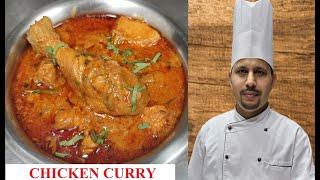 Chicken Curry Hotel Style Recipe   by Chef Jabber Negi