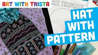 How to Create a Winter Hat with Patterns and Textures Art Lesson - 1st Grade - Art With Trista