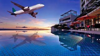 Our hotel is right in front of the plane's take-off and landing! 【Okinawa Senagazima Hotel】