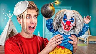 A4 CLOWN Became A BABY for 24 Hours !