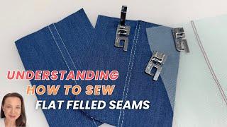 How to sew a Flat Fell Seam with a Standard Presser Foot and a Felling Foot