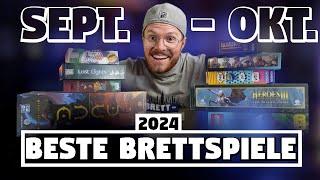 Die besten Brettspiele 2024  Meine Top Spiele im September und Oktober