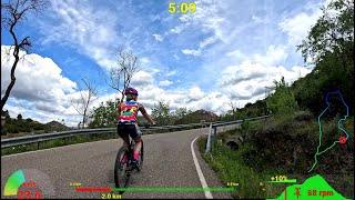 Beginner Indoor Cycling Workout Spain Speed Display 4K Video