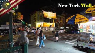 New York City - Nightlife Manhattan Walk 4k