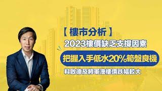 【樓市分析】2023樓價缺乏支撐因素，把握入手低水20%筍盤良機！料啟德及將軍澳樓價跌幅較大！ #呂宇健Ken #樓市專家 #低水筍盤 #2023樓價下跌 #香港樓市