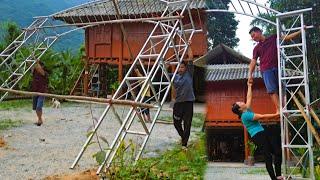 Lam's dream iron gate is complete: Trang helps her mother pick up medicine to treat everyone