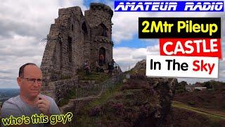 2Mtr Amateur (Ham) Radio ULTRA PORTABLE from a castle in the sky - with a guest star.