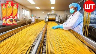 How Spaghetti is Made | Mega Pasta Factory 