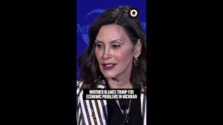 Whitmer blames Trump for Michigan's economic issues