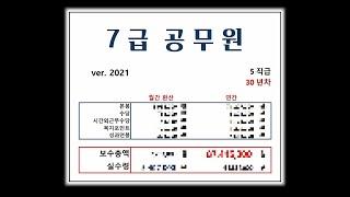 7급공무원은 얼마나 받을까? 7급 연봉 계산