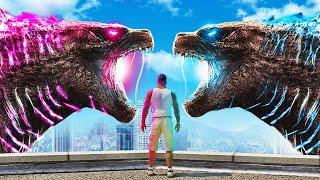 NEW EMPIRE GODZILLA vs 2021 GODZILLA  (GTA 5 Mods)