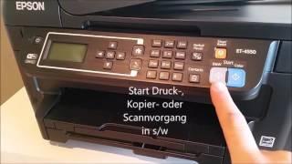 Epson Eco Tank ET 4550 - Installation, Bedienung, Befüllung der Tintentanks