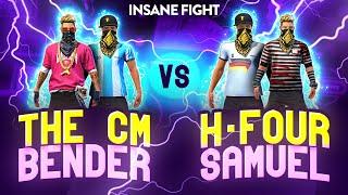 Bender + Cm Vs H-Four + Samuel || Free Fire Battle Between Legends - Nonstop Gaming