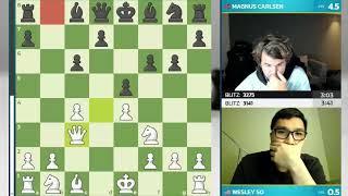 AMAZING SO!! Wesley So vs Magnus Carlsen || Speed Chess SF 2023 - R6