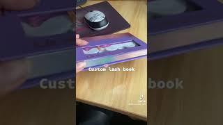 Eyelash vendor wholesale own brand lash packaging book with cheap price #shorts