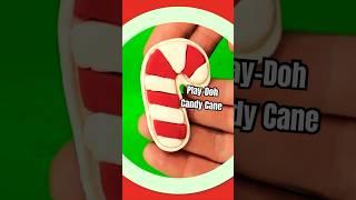 Create Play-Doh Candy Cane | Fun with Playdough #playdohvideos #Howto #shorts