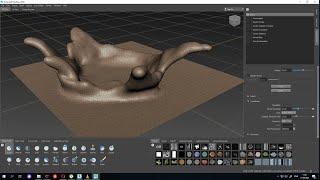 Mudbox Dynamic tesselation Water splashes modelling