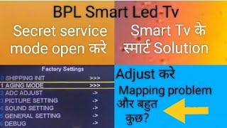 How to open BPL smart LED TV service mode/Factory mode open