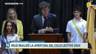 Milei realizó la apertura del ciclo lectivo en su colegio secundario │N20:30│ 06-03-24