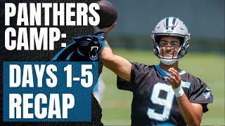 Panthers 2024 Training Camp Days 1-5 R: Key Takeaways, Standout Performances, and Position Battle