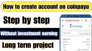 How to create account on coinpayu || New free online earning website