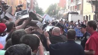 Johnny Depp Greets Fans And Signs Autographs David Letterman June 25, 2013