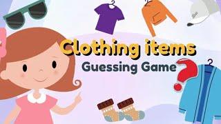 Guessing Game - Clothing items 2| English classroom | #clothes #eslgames #clothing #guessinggame