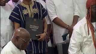 HOW OBASANJO PRAYED FOR OONI OF IFE AT THE OPENING OF OJAJA PARK, AKURE